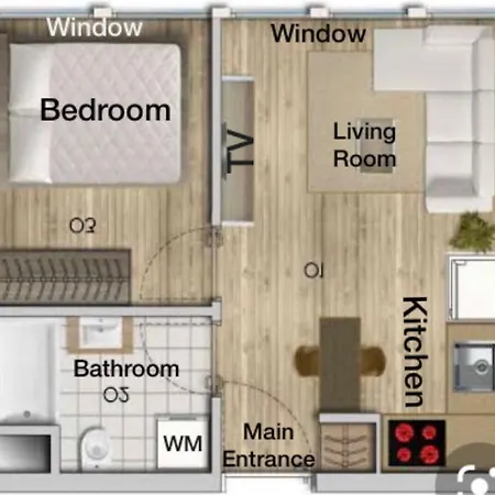 Toplu Ulaşıma Yakın Site İçinde Hijyenik 1+1 Daire Apartamento Istambul